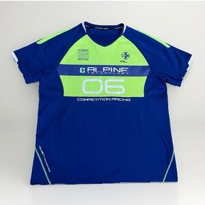 Ralph Lauren Men’s RLX 67 AlpineTech Division 6 Racing Shirt Blu Size L / XL EUC